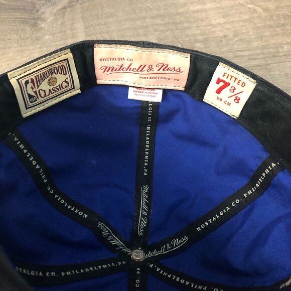 Dallas Mavericks Mitchell Ness NBA Hardwood Classics Fitted Hat Size 7 3/8 READ - Picture 9 of 10